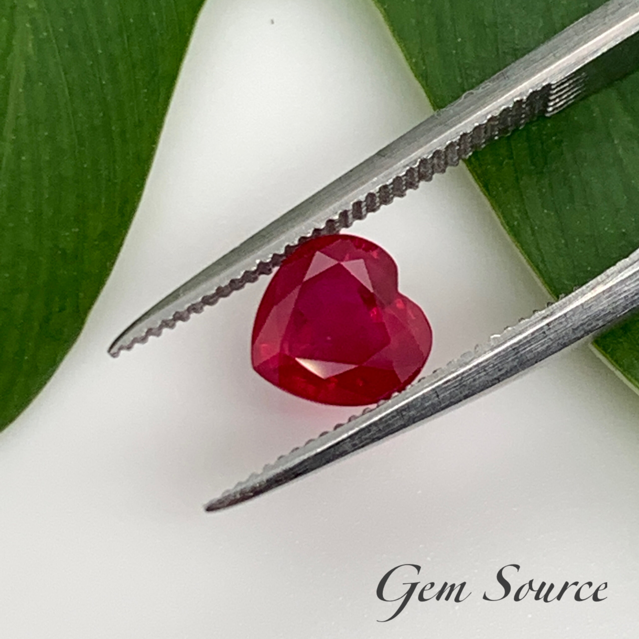 Ruby Heart Shape 1.00ct. - Gem Source