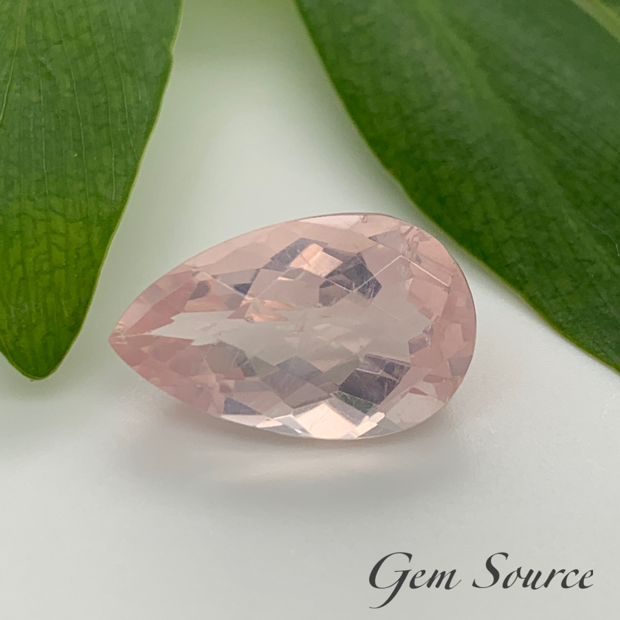 Rose Quartz Pear Shape 9.40ct. - Gem Source