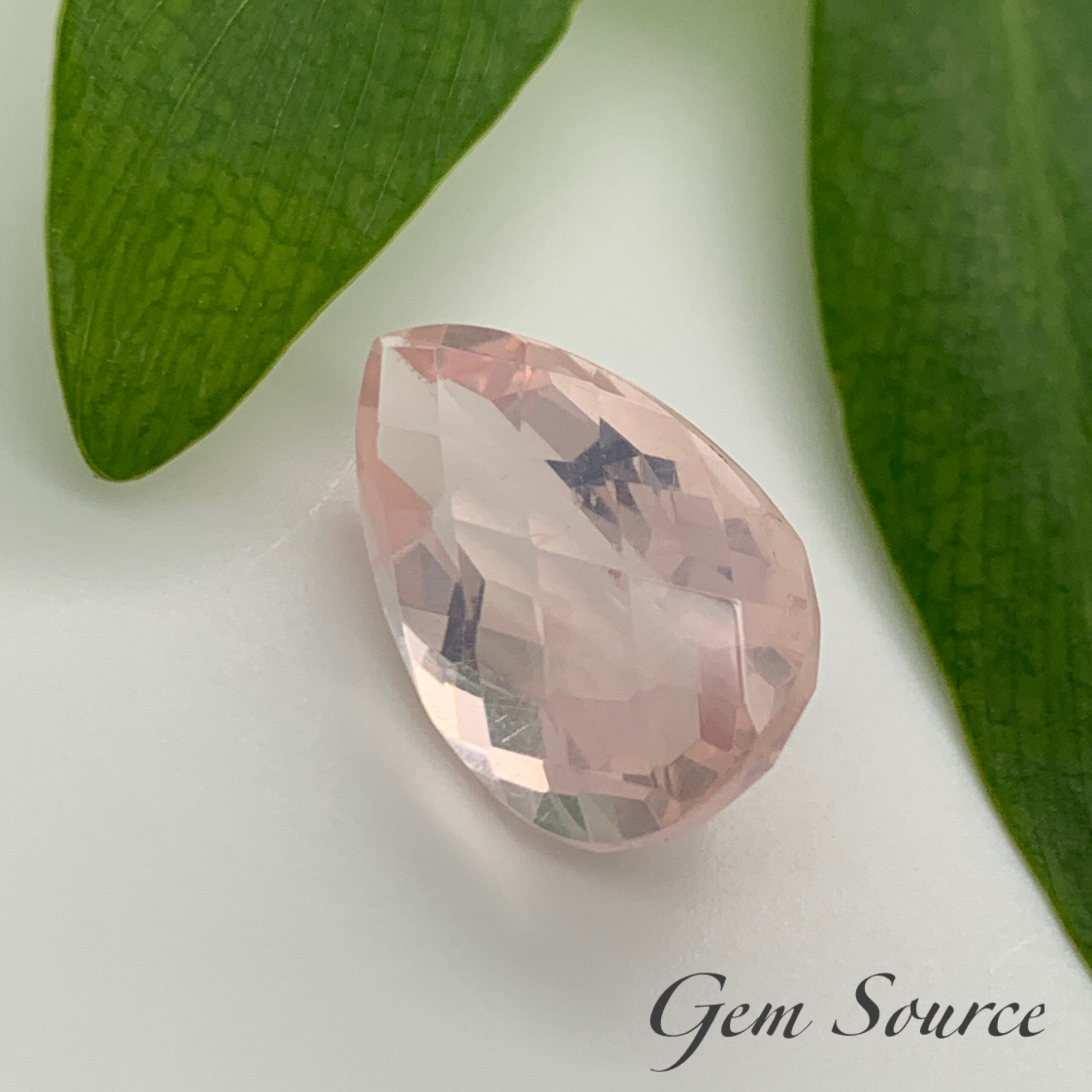 Rose Quartz Pear Shape 9.40ct. - Gem Source